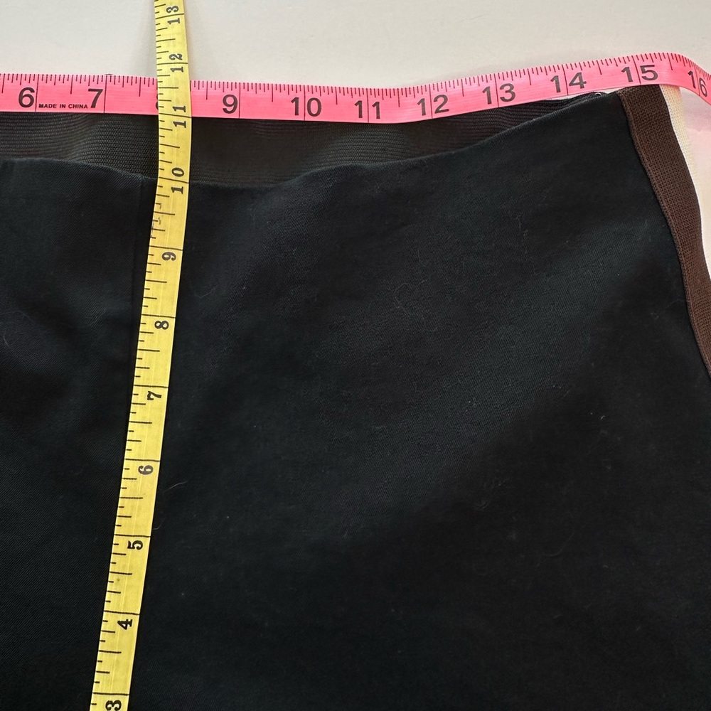 A New Day Pants High Rise Skinny Stretch Black Tuxedo Stripe Women’s Size 12 - Picture 9 of 13